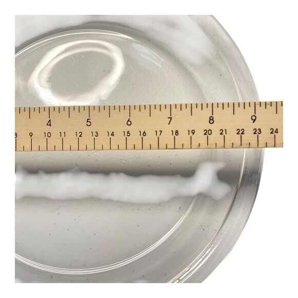 Vintage pyrex 209 Deep Pie Plate 9'' Clear Glass Flat Rim USA Made - Picture 6 of 7